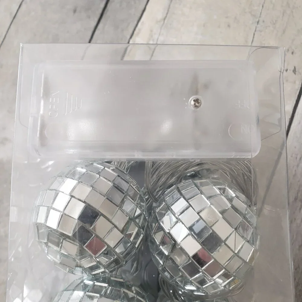 NWT - Your Decor Disco Ball String Lights (set of 2) 10 lights per string